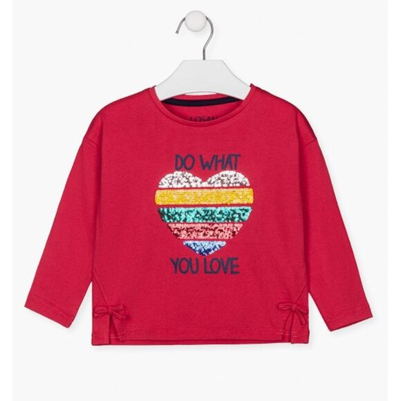 NWT Red t-shirt with sequins - Picture 1 of 3